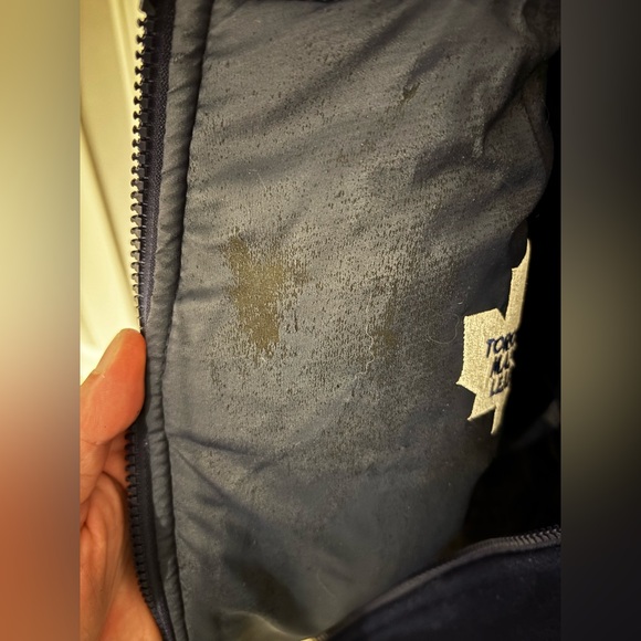 Retro Toronto Maple Leafs Reversible Nike Varsity Bomber Winter Jacket Kids - Picture 5 of 6